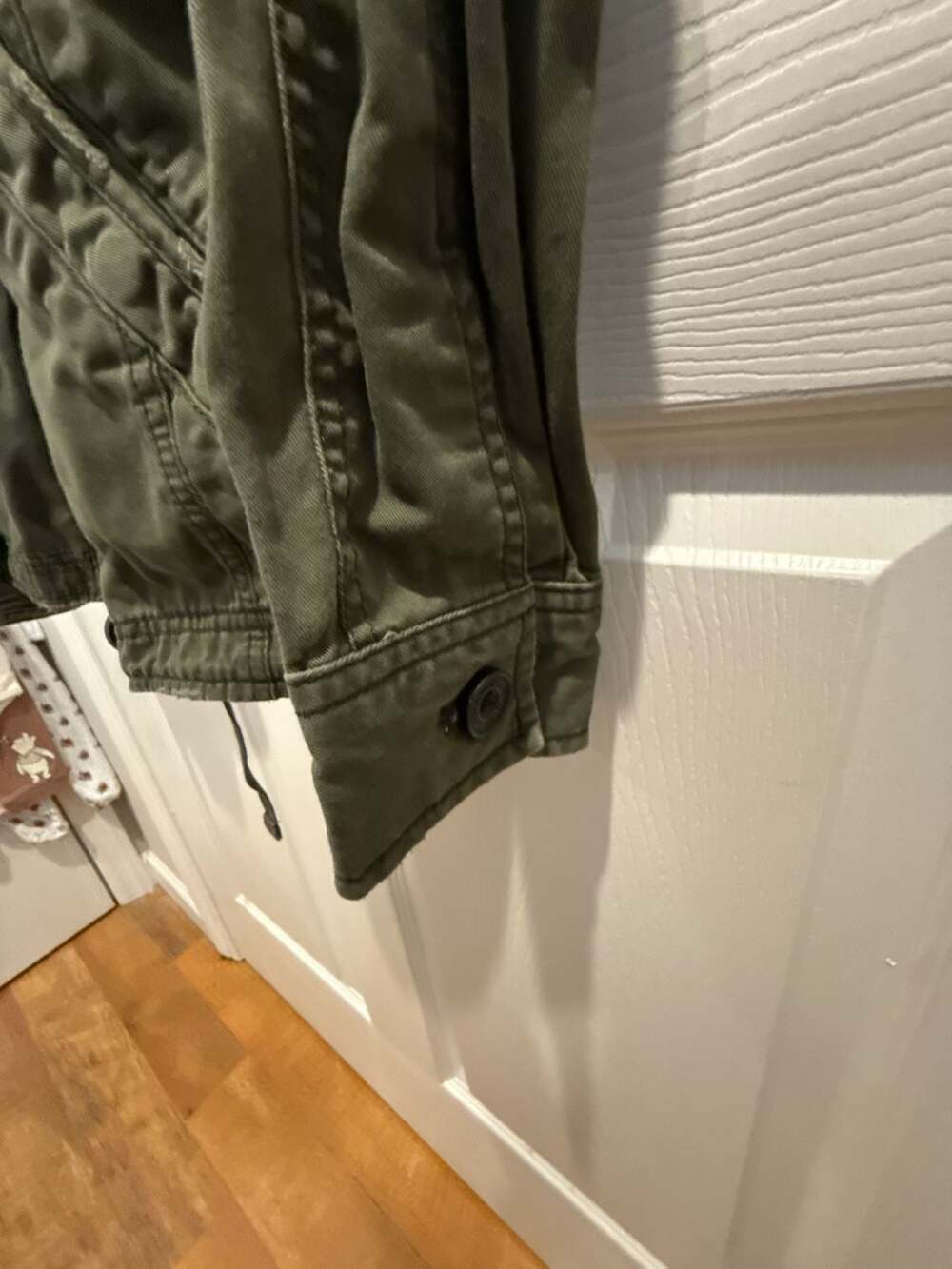 Abercrombie & Fitch Women's Olive Green Military Utility Jacket - Picture 4 of 6